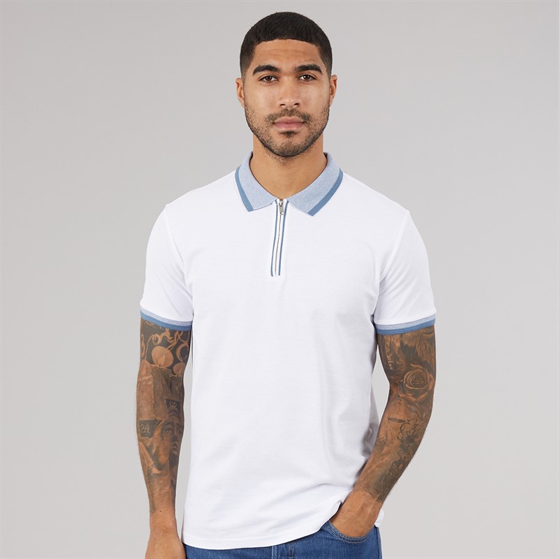 THREADBARE Mens Three Pack Ember Polo Shirts Multi