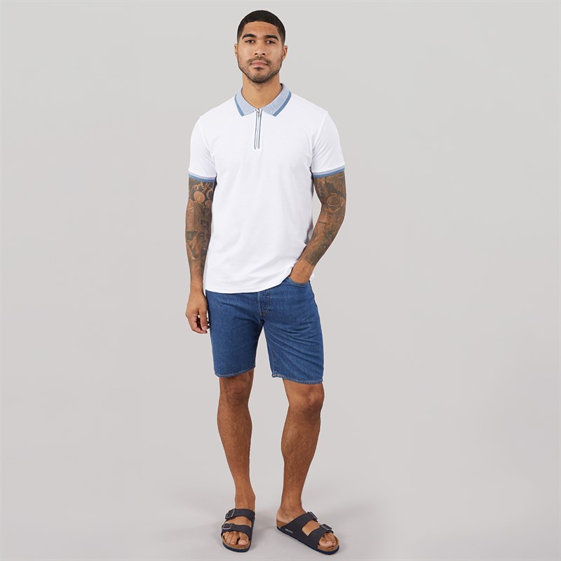 THREADBARE Mens Three Pack Ember Polo Shirts Multi