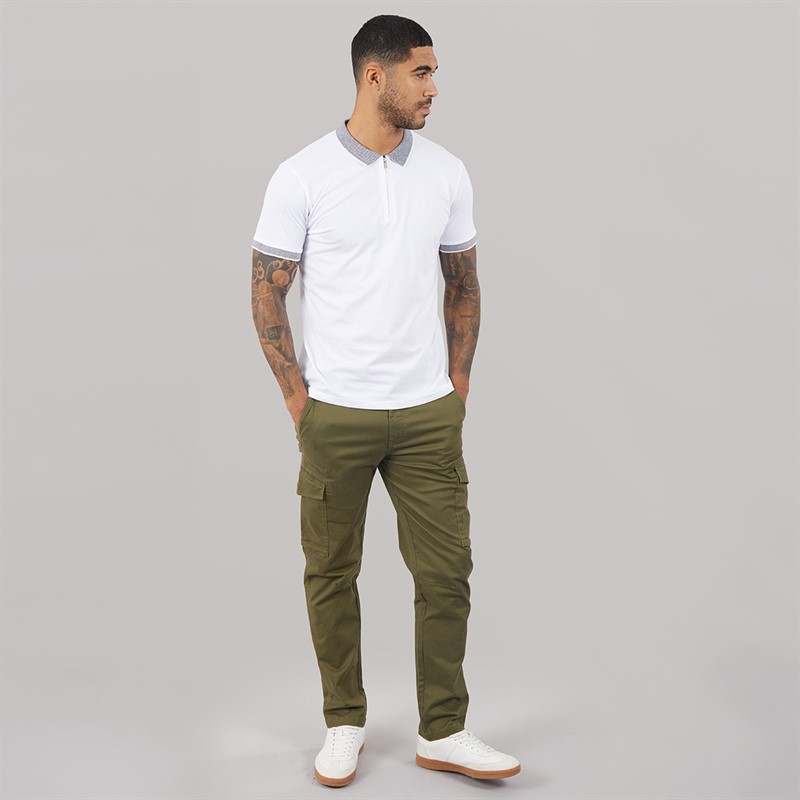 THREADBARE Mens Dale Three Pack Polo Shirts Multi