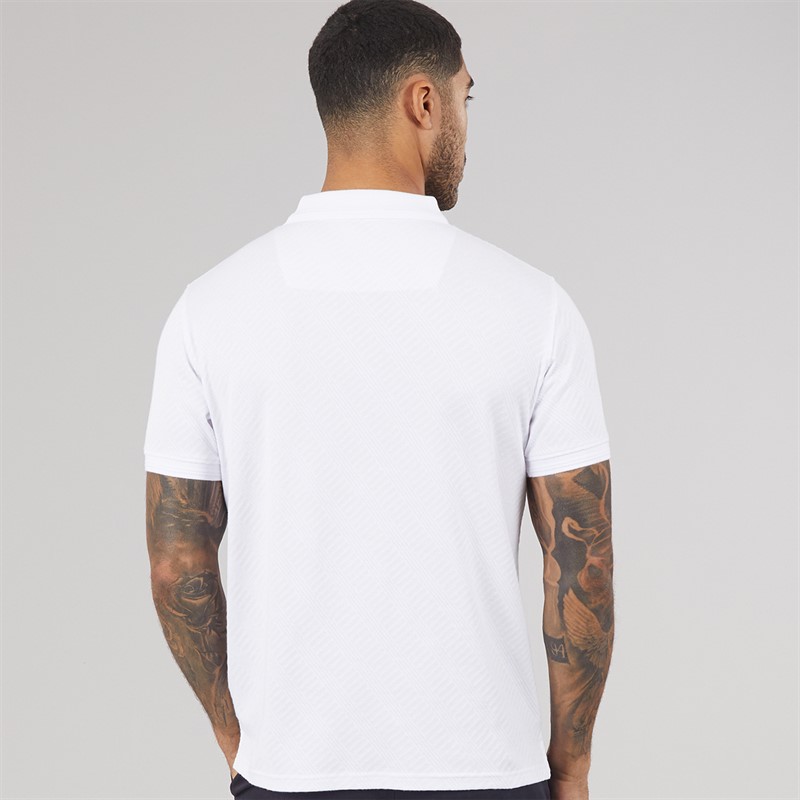 THREADBARE Mens Wigsto Polo Shirt White