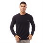 THREADBARE Mens Benga Crew Neck Jumper Navy/Denim Twist