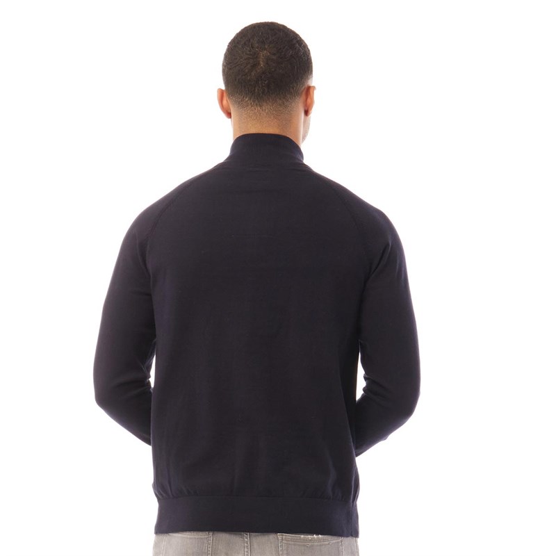 THREADBARE Tricot Alban Turtle Homme Bleu Marine