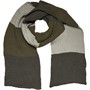 Thomas Calvi Mens Scarf Khaki/Green/Grey