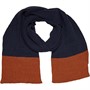 Thomas Calvi Mens Scarf Navy/Rust