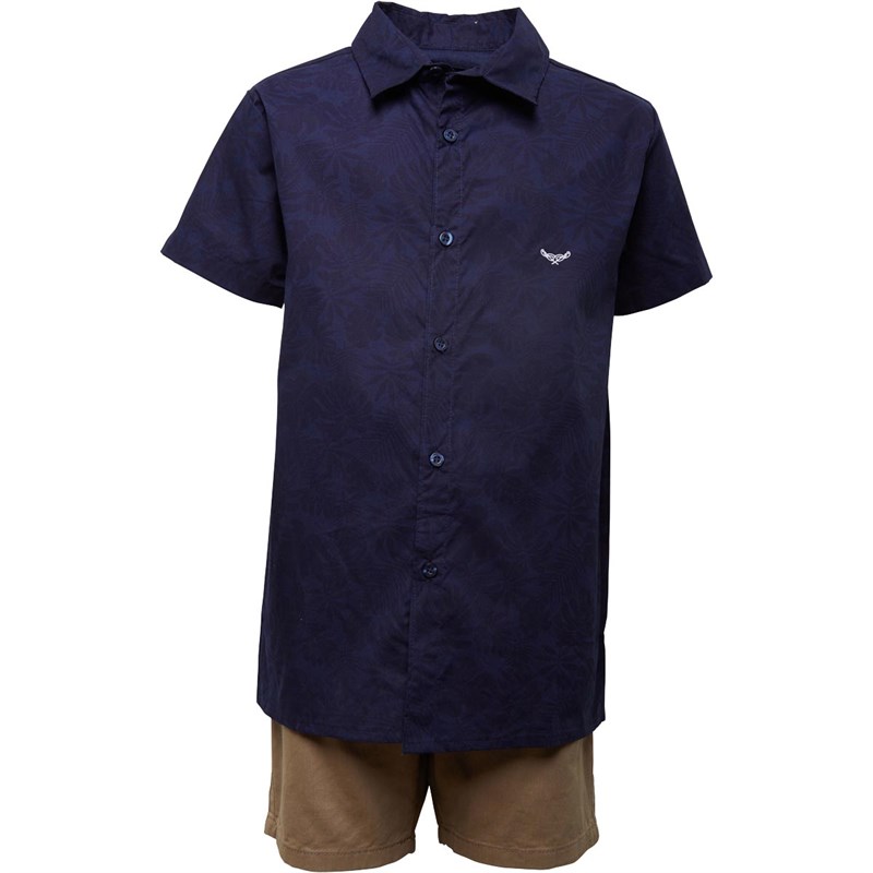 Threadboys Boys Elena Shirt And Chinos Set Stone