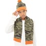 Threadboys Boys Camo Hat And Scarf Set Multi