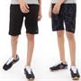 Threadboys Boys Islington Two Pack Cracked Print Shorts Black/Black