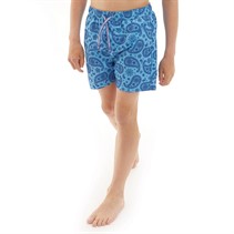 Threadboys Kids Lucas Paisley Print Swim Shorts Blue
