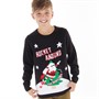 Threadboys Boys Rocket Xmas Jumper Black