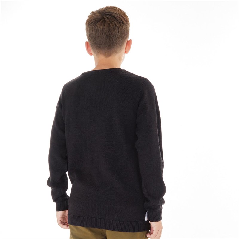 Threadboys Boys Rocket Xmas Jumper Black