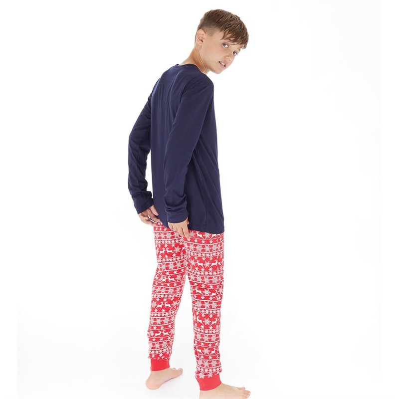 Threadboys Boys Deer Family Xmas Nightwear Set Multi