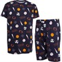 Threadboys Boys Goal Sports Short Pyjama Set Navy