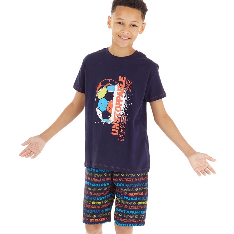 Buy Threadboys Boys Champ Short Pyjama Set Navy