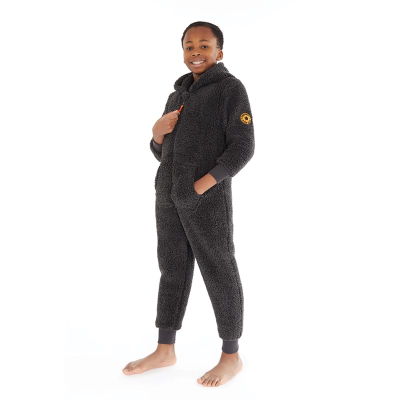 Threadboys Boys Mouse Onesie Charcoal