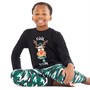 Threadboys Boys Dolph Xmas Pyjama Set Black