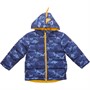Threadboys Boys Rex Dino Camo Jacket Blue