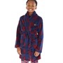 Threadboys Boys Rufus Robe Navy/Burgundy