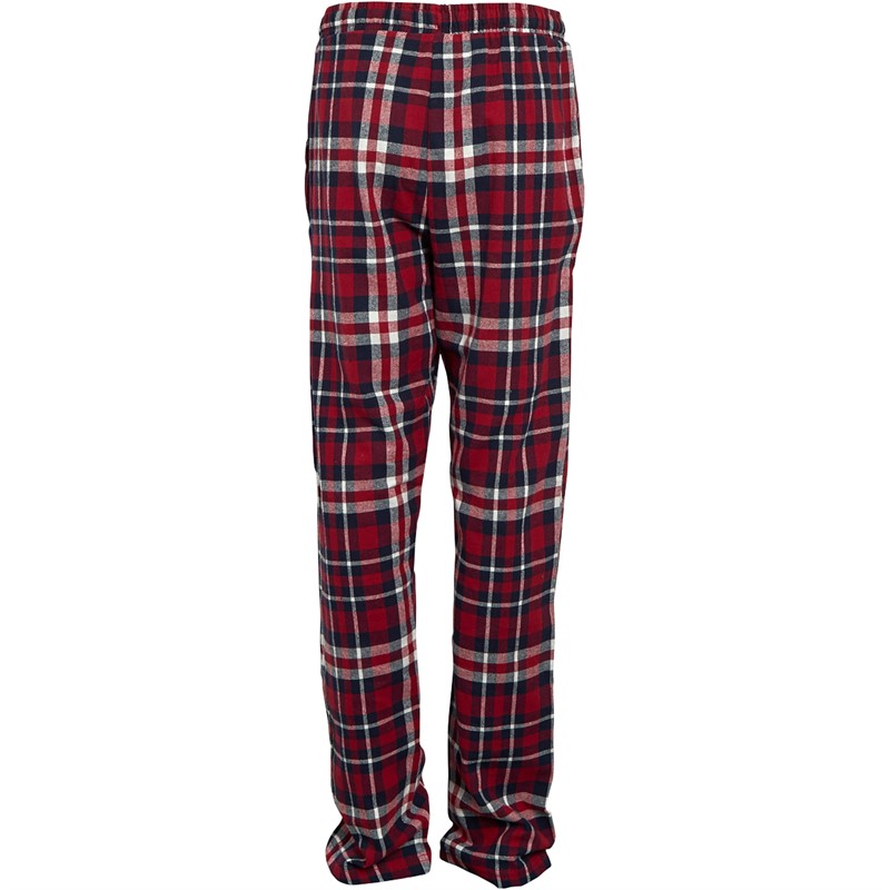 Threadboys Boys Xmas Stag Pyjama Set Navy/Red Check