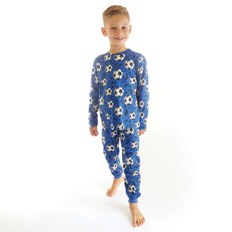 Threadboys Pyjama Garçon Football Bleu Classique