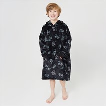 Threadboys Boys Gamersleep Blanket Hoodie Black