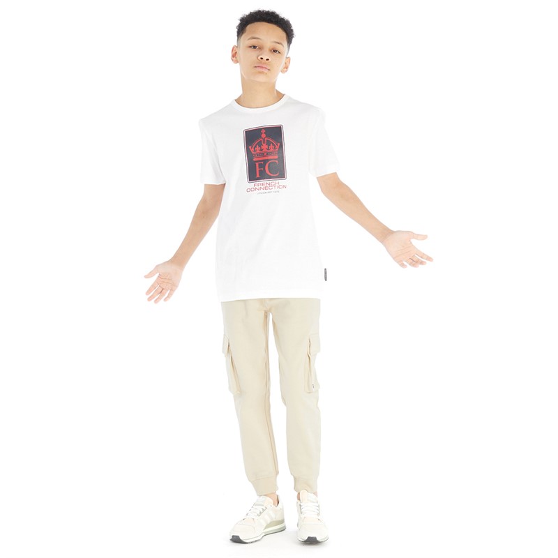 Threadboys Boys Skater Cargo Pants Stone