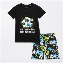 Threadboys Pyjama garçon, short et t-shirt, multicolore