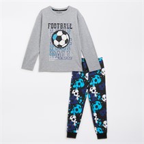 Threadboys Fußball-Pyjama Langarm Set Junge Mehrfarbig