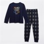Threadboys Junge Belmont Nachtwäsche Set Navy/Navy Check