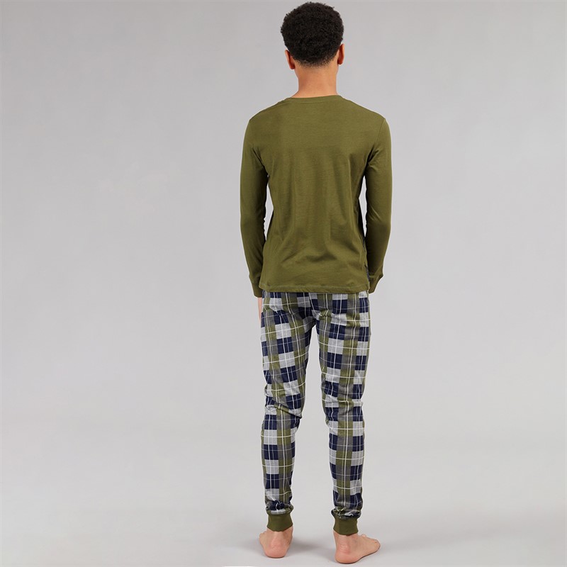 Threadboys Drenge Dothan nattøj sæt Khaki/Khaki Check