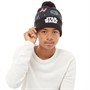 STAR WARS Boys Tie Fighter Beanie With Pom Black
