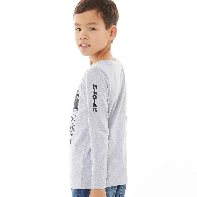 STAR WARS Boys Vader It Is Your Destiny Japanese Long Sleeve T-Shirt Grey