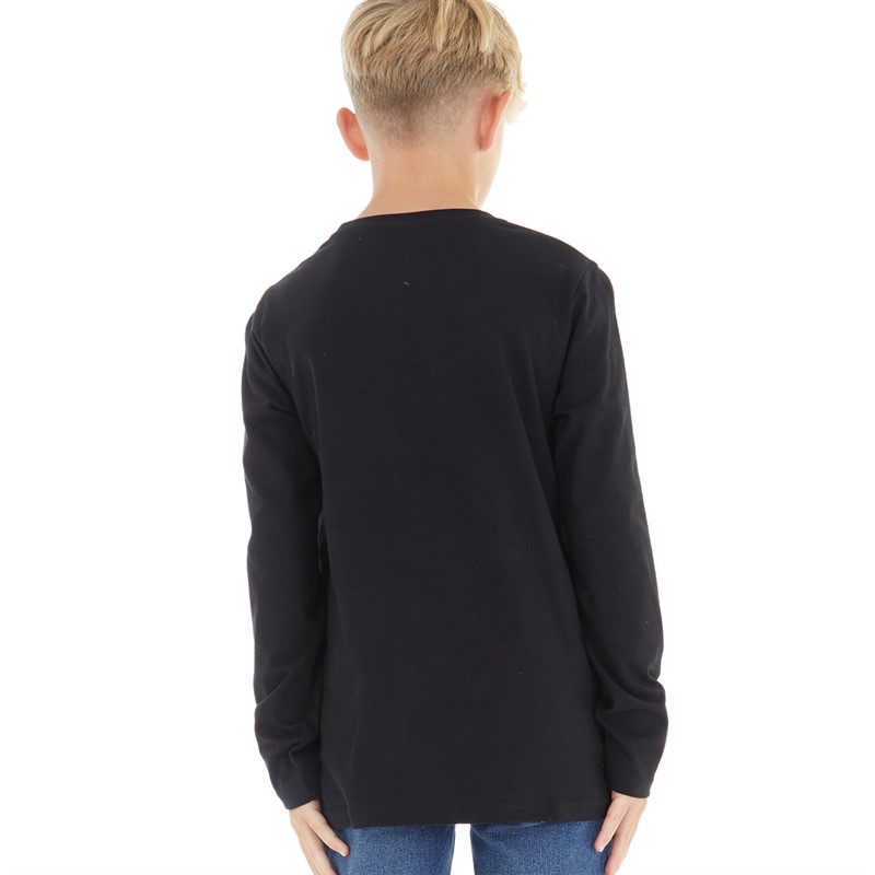 STAR WARS Chłopięce T-Shirty z Długim Rękawem Czarny