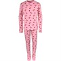 Threadgirls Girls Sleigh Christmas Lounge Set Pink