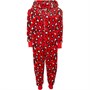 Threadgirls Girls Powder Plush Coleen Onesie Red