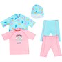 Threadgirls Infant Esme Two Pack Rash Vest And Hat Set Blue