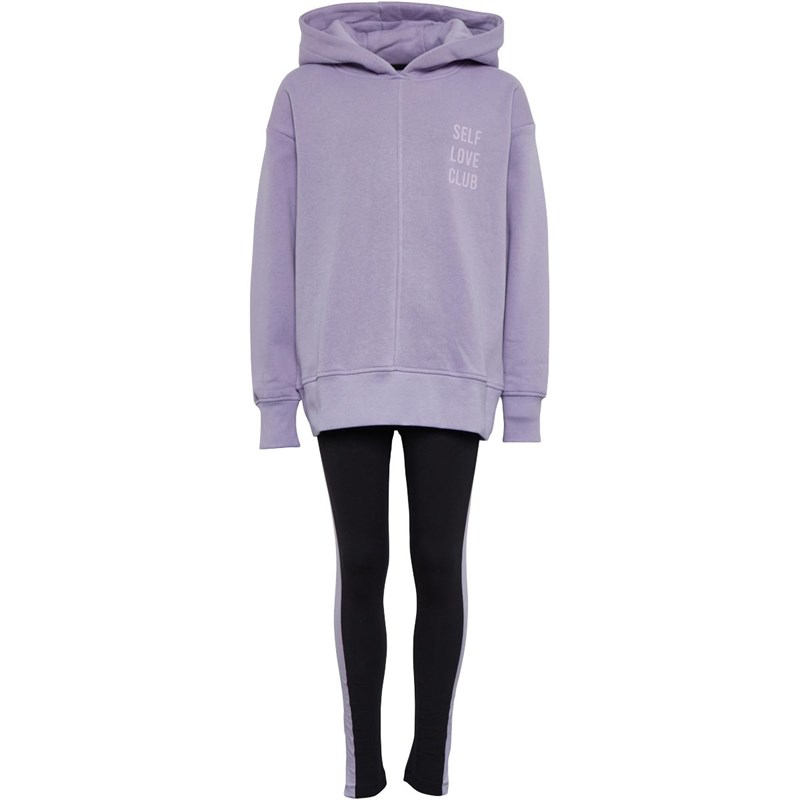 Threadgirls Girls Ashley Hoodie And Legging Set Purple