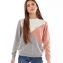 Threadgirls Girls Reegan Knit Jumper Grey Marl/Marshmallow/Cameo brown