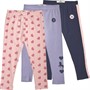 Threadgirls Girls Three Pack Graphic Legging 1 Lilac 1 Pink 1 Navy