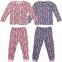 Threadgirls Girls Pug Two Pack Pyjamas Lilac/Pink