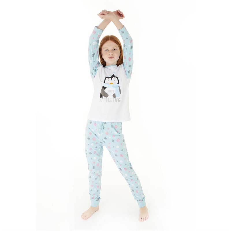 Threadgirls Girls Snuggle Pyjamas Blue