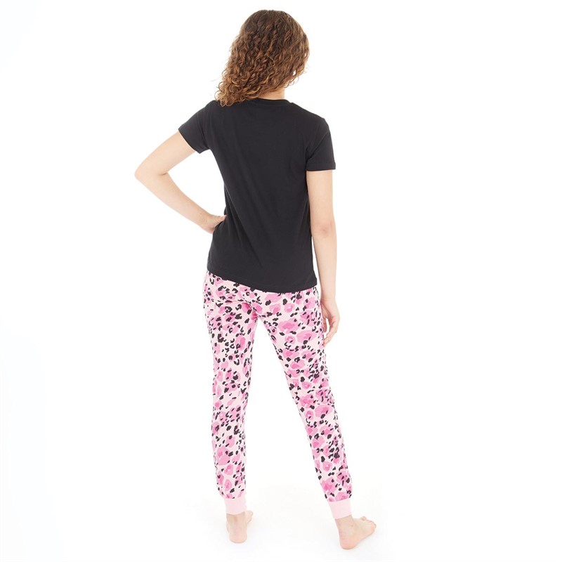 Threadgirls Girls Party Pyjama And Eye Mask Set Pink/Black