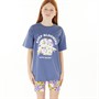 Threadgirls Girls Rose T-Shirt And Short Set Blue