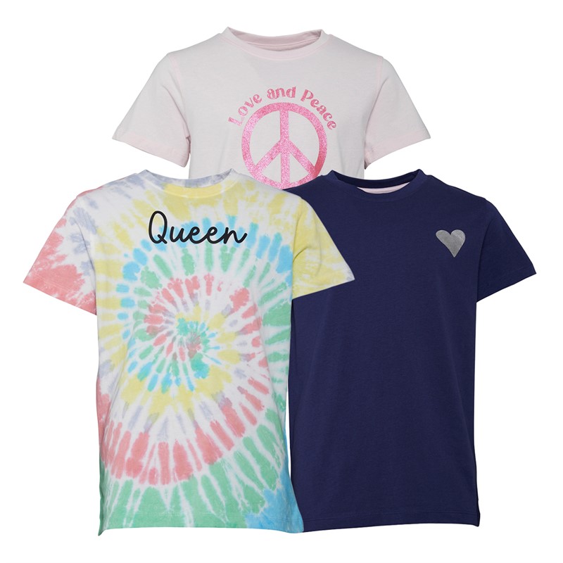 Threadgirls Girls Three Pack T-Shirts Multi