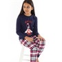 Threadgirls Girls Naughty Xmas Pyjama Set Navy