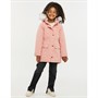 Threadgirls Girls Cher Fur Trim Hooded Parka Jacket Pink