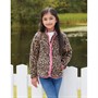 Threadgirls Girls Peach Leo Zip Through Fleece Tan