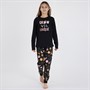 Threadgirls Mädchen Blumen Pyjama Set Schwarz