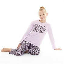 Threadgirls Girls Girl Boss Pyjama Set Orchid Bloom