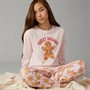Threadgirls Girls Christmas Sweet Dreams Pyjama Set Pink