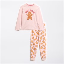 Threadgirls Girls Christmas Sweet Dreams Pyjama Set Pink